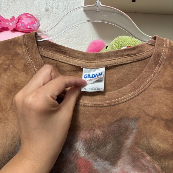 The Mountain Shirt Men’s Wolf Native American Patriotic Flag Dreamcatcher Tee XL - Picture 2 of 8